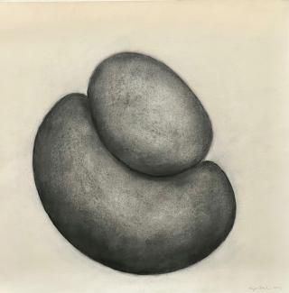 Kolteckning 1, 56 x 56 cm, 2000