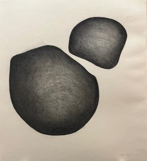 Kolteckning 6, 76 x 70 cm, 2000